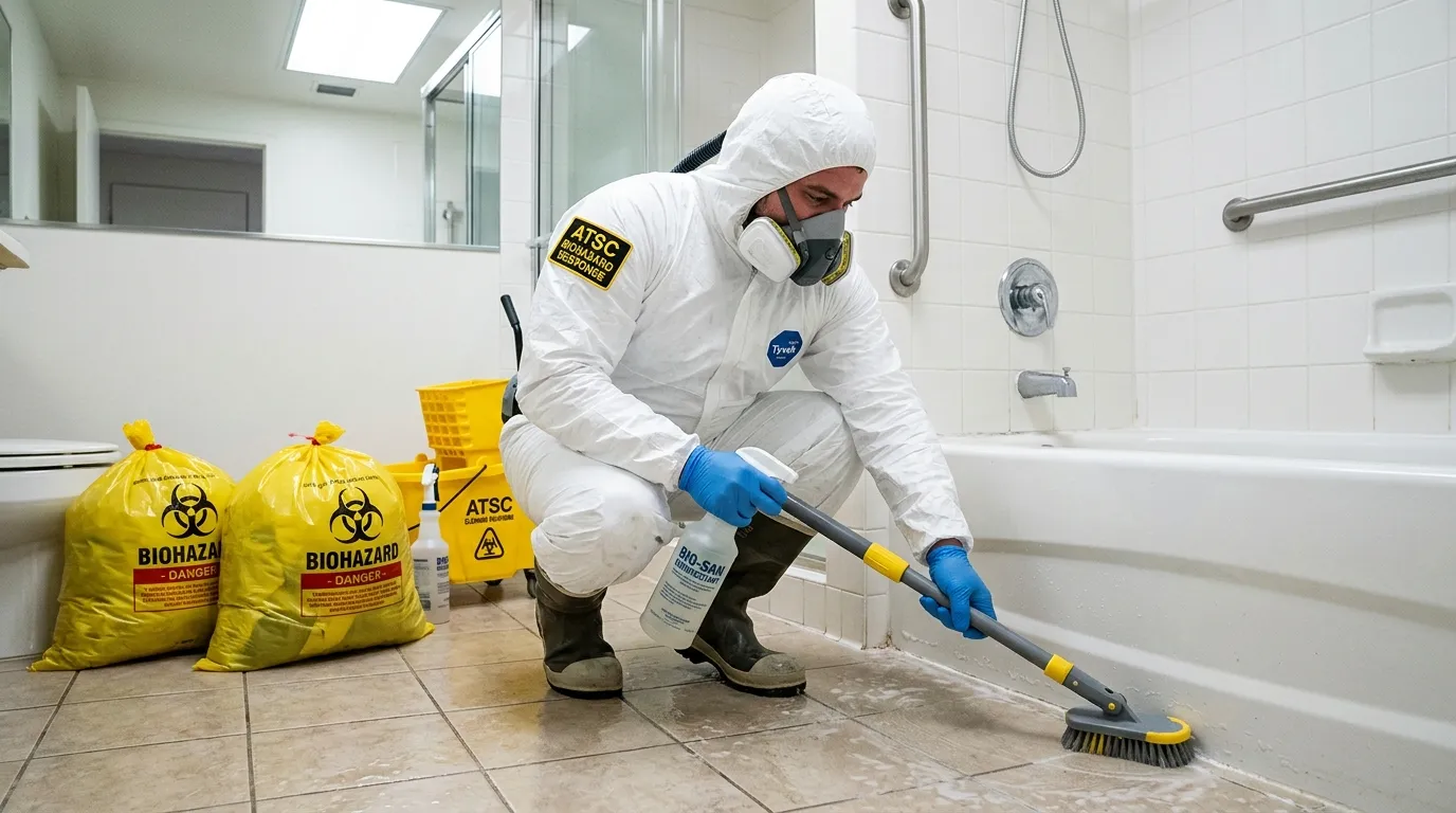 Decontamination equipment deployed for Blood Cleanup in Crestline